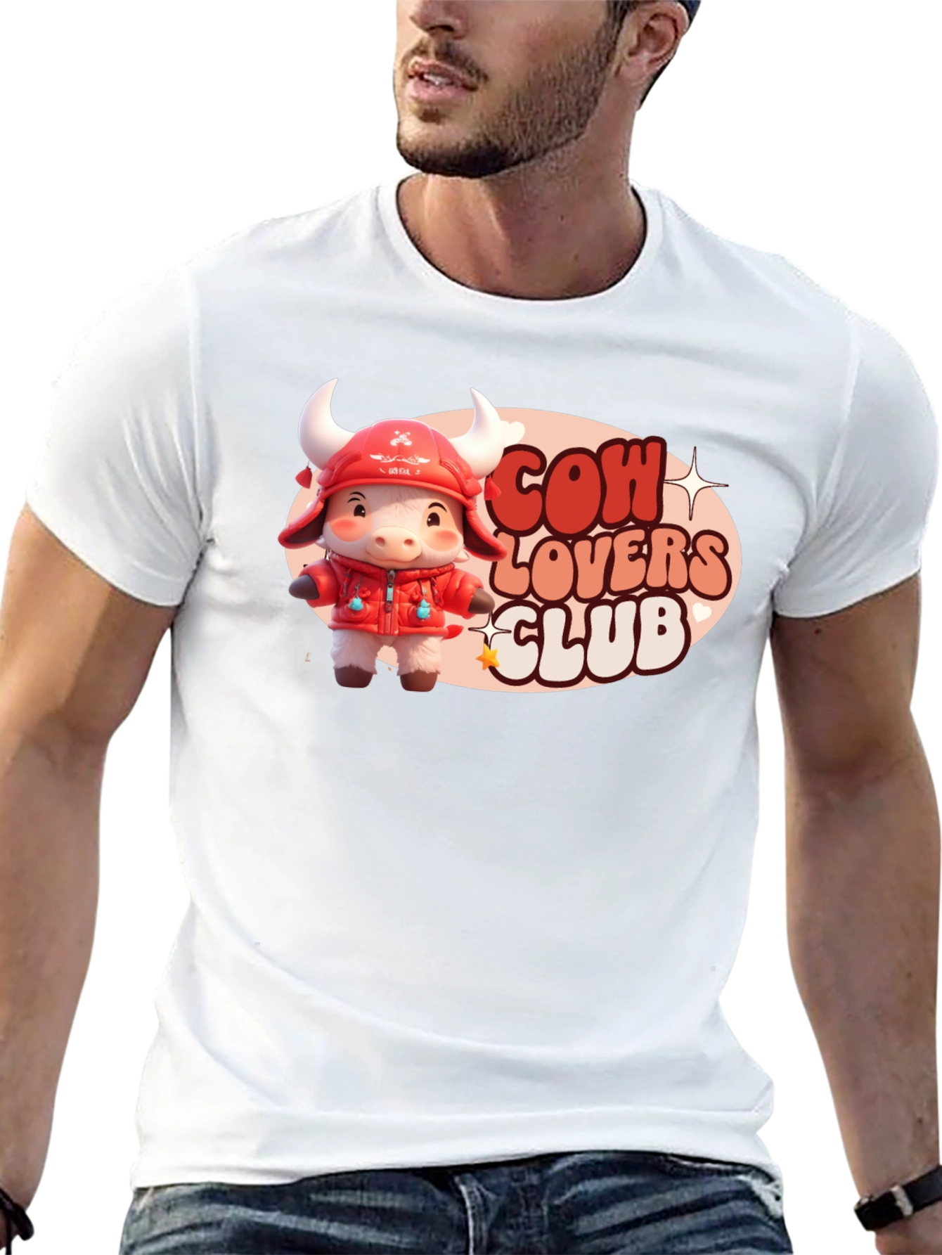 Cow Lovers Club Black Graphic Tee