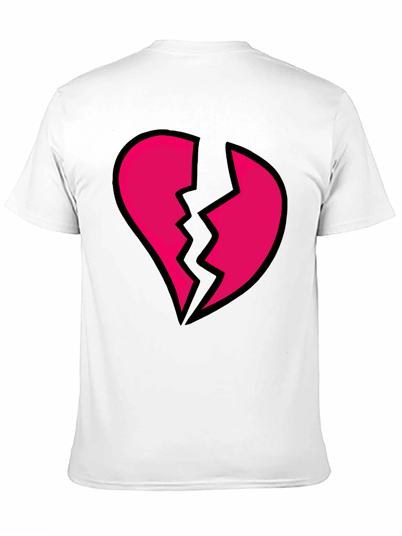 Broken Heart Graphic Black Tee
