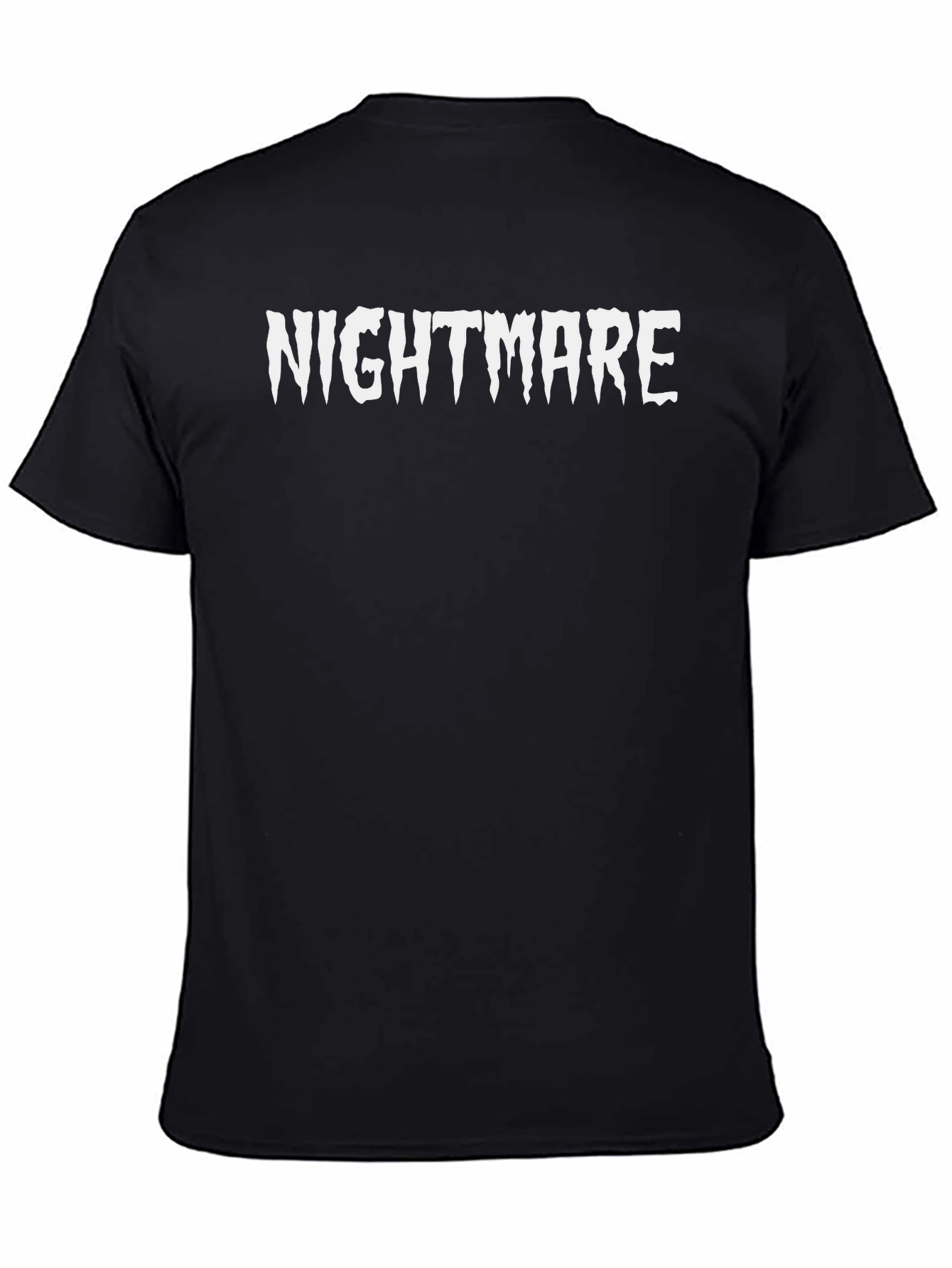 Nightmare Graphic Print Black Tee