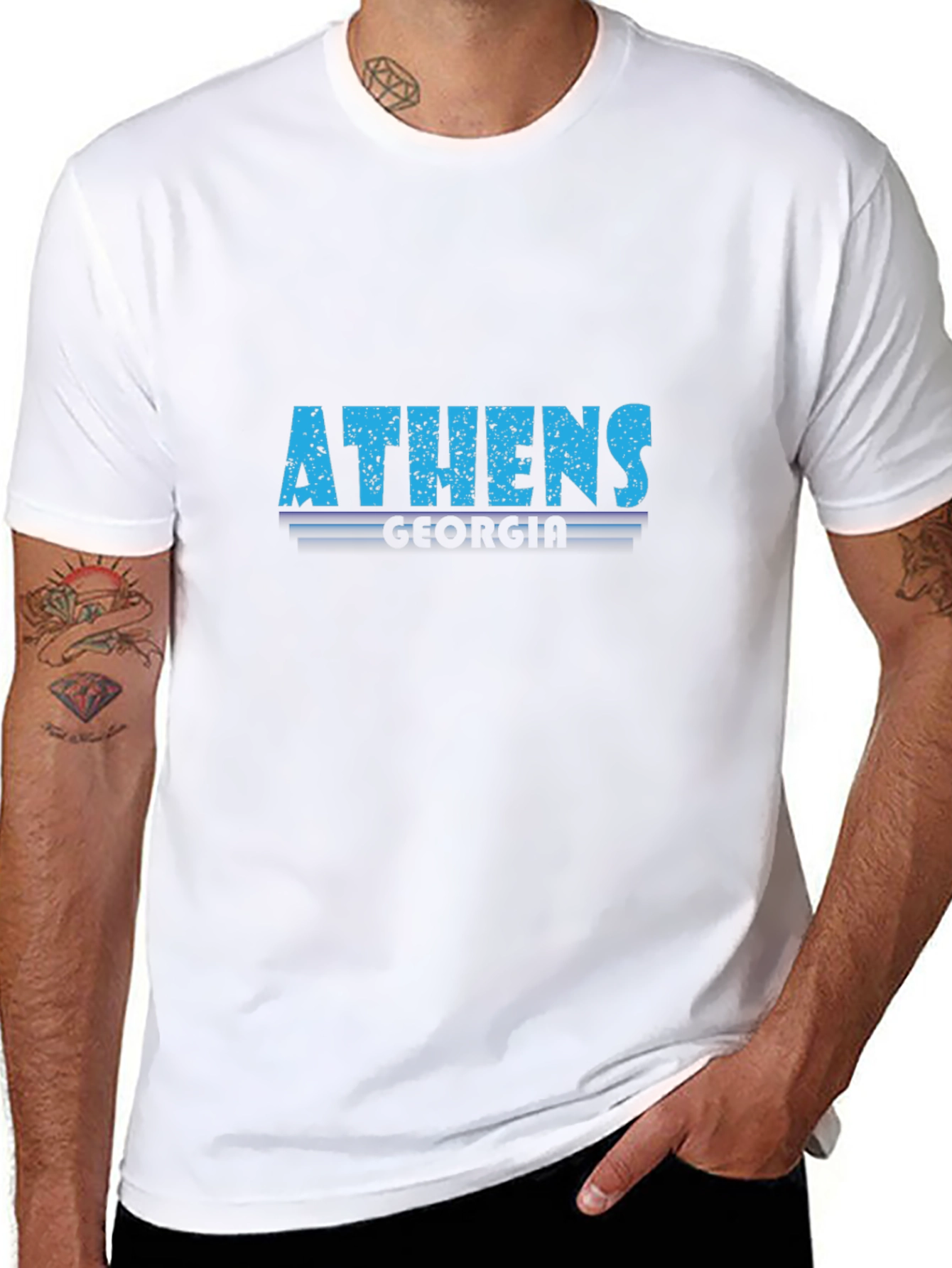 Athens Georgia Black T-Shirt