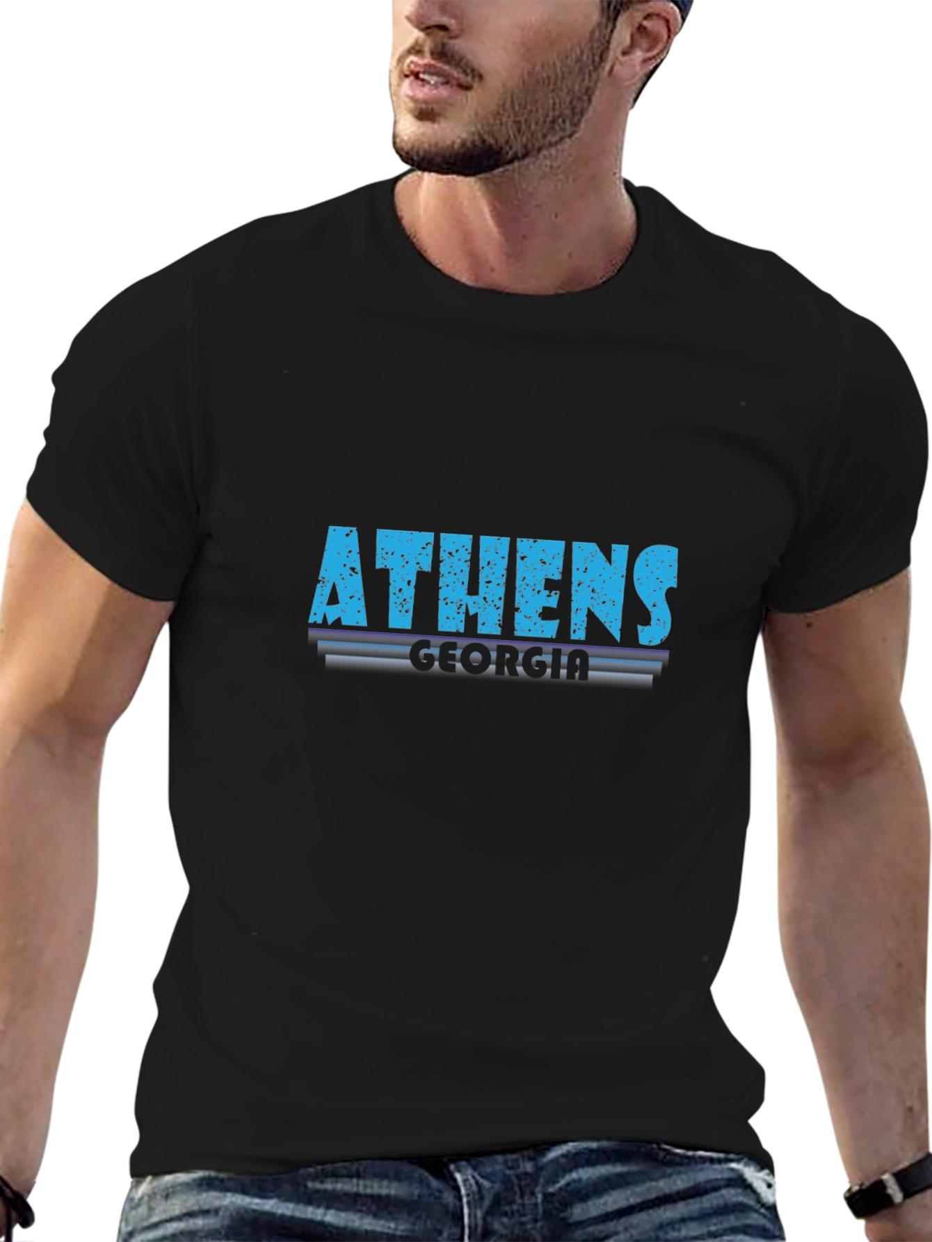 Athens Georgia Black T-Shirt