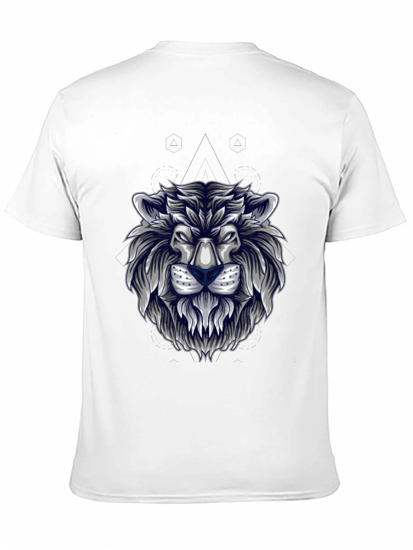 Lion Head Graphic Tee - Stylish Mens Black T-Shirt