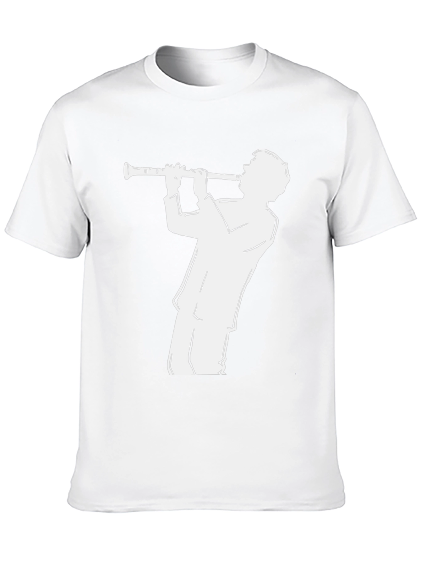 Musician Silhouette Tee - Black Graphic T-Shirt