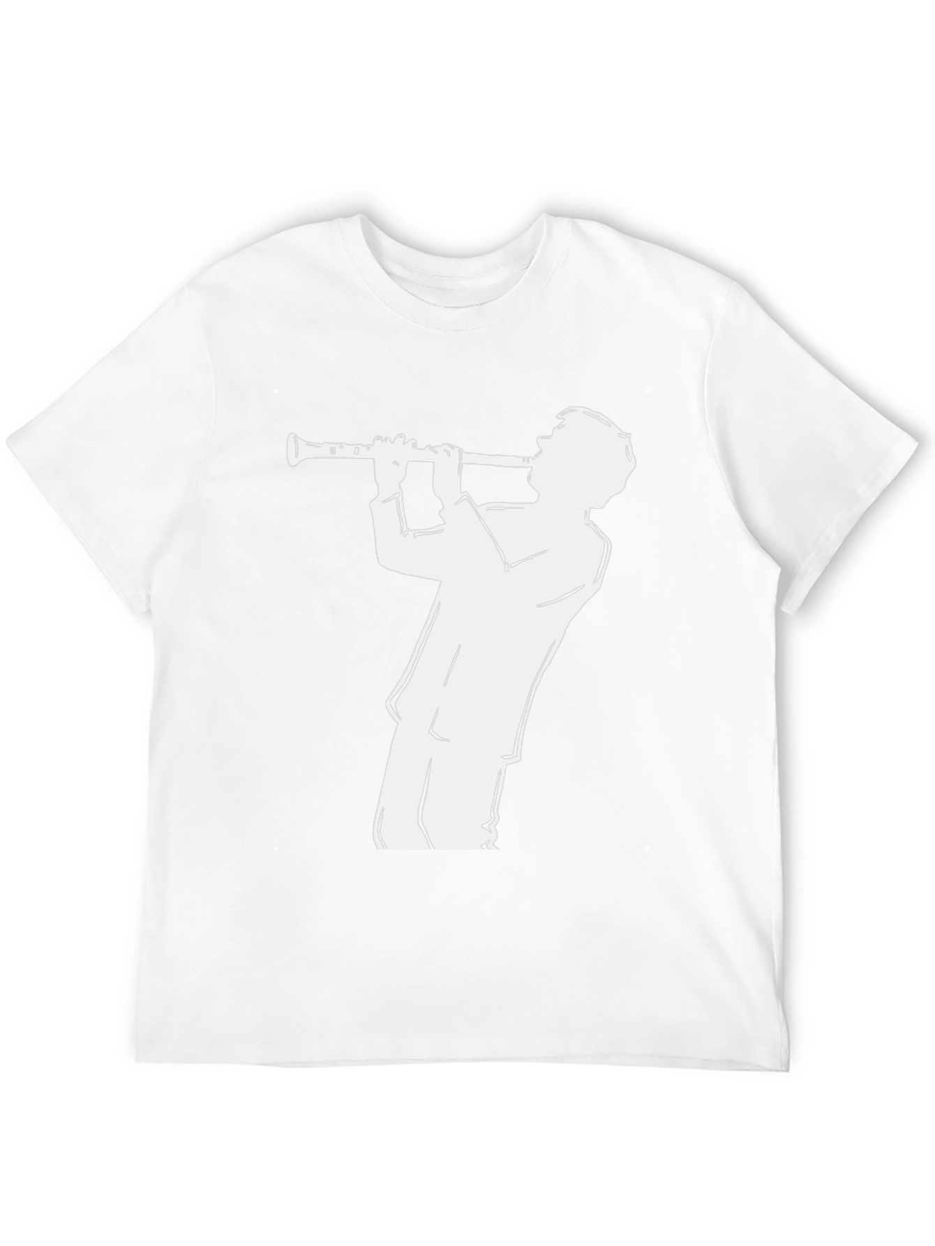 Musician Silhouette Tee - Black Graphic T-Shirt