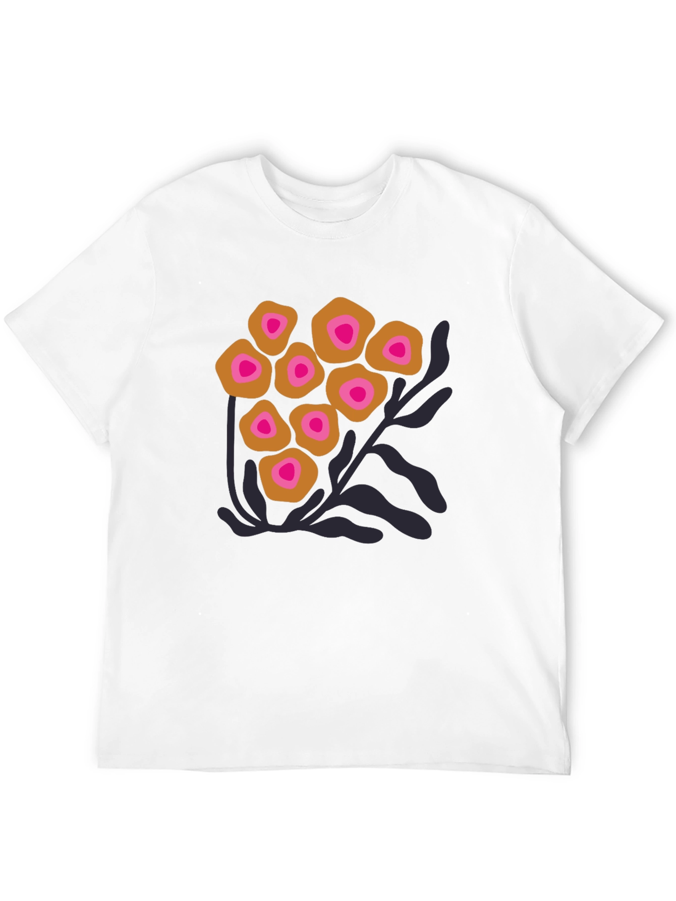 Floral Print Tee - Trendy Graphic T-Shirt