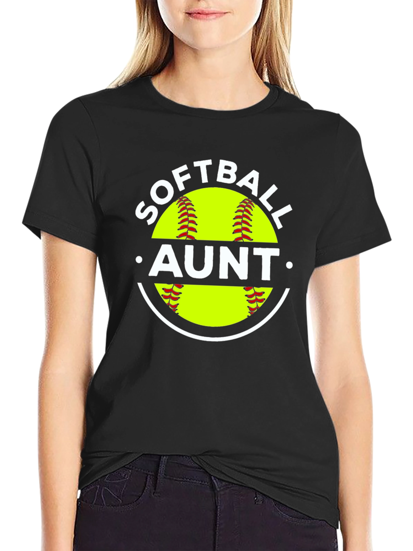 Softball Aunt Graphic Tee