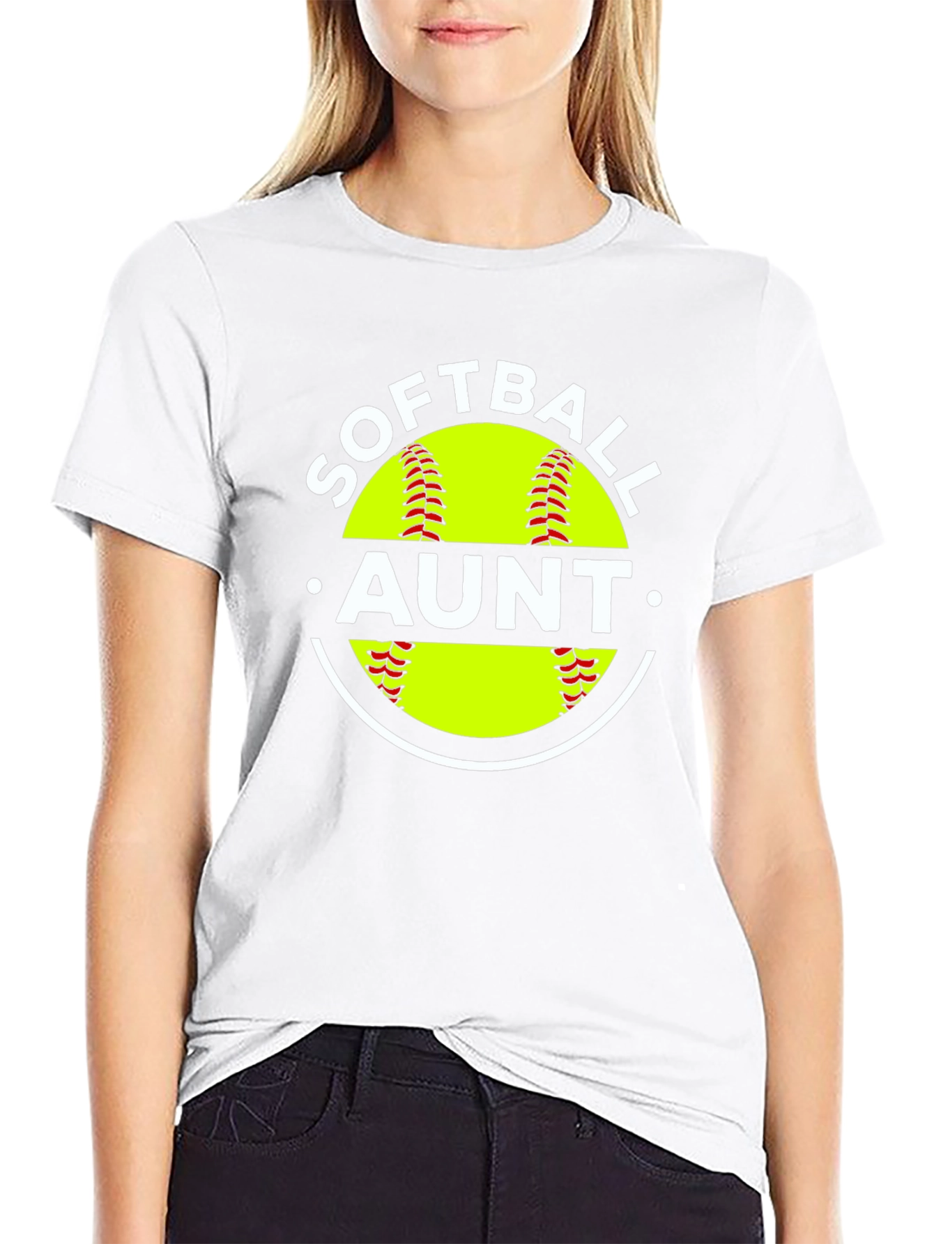 Softball Aunt Graphic Tee