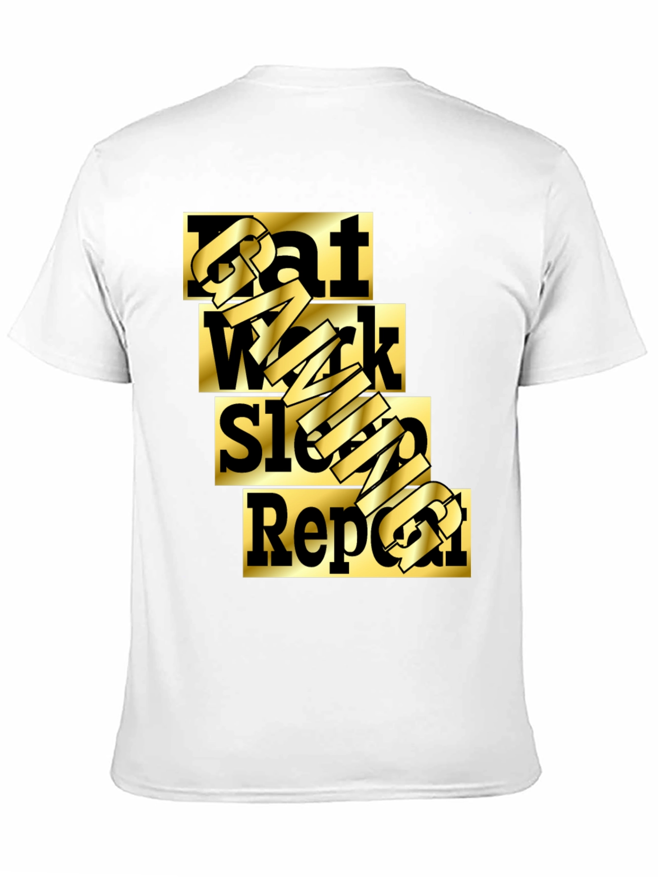 Eat Work Sleep Gaming Repeat Black T-Shirt