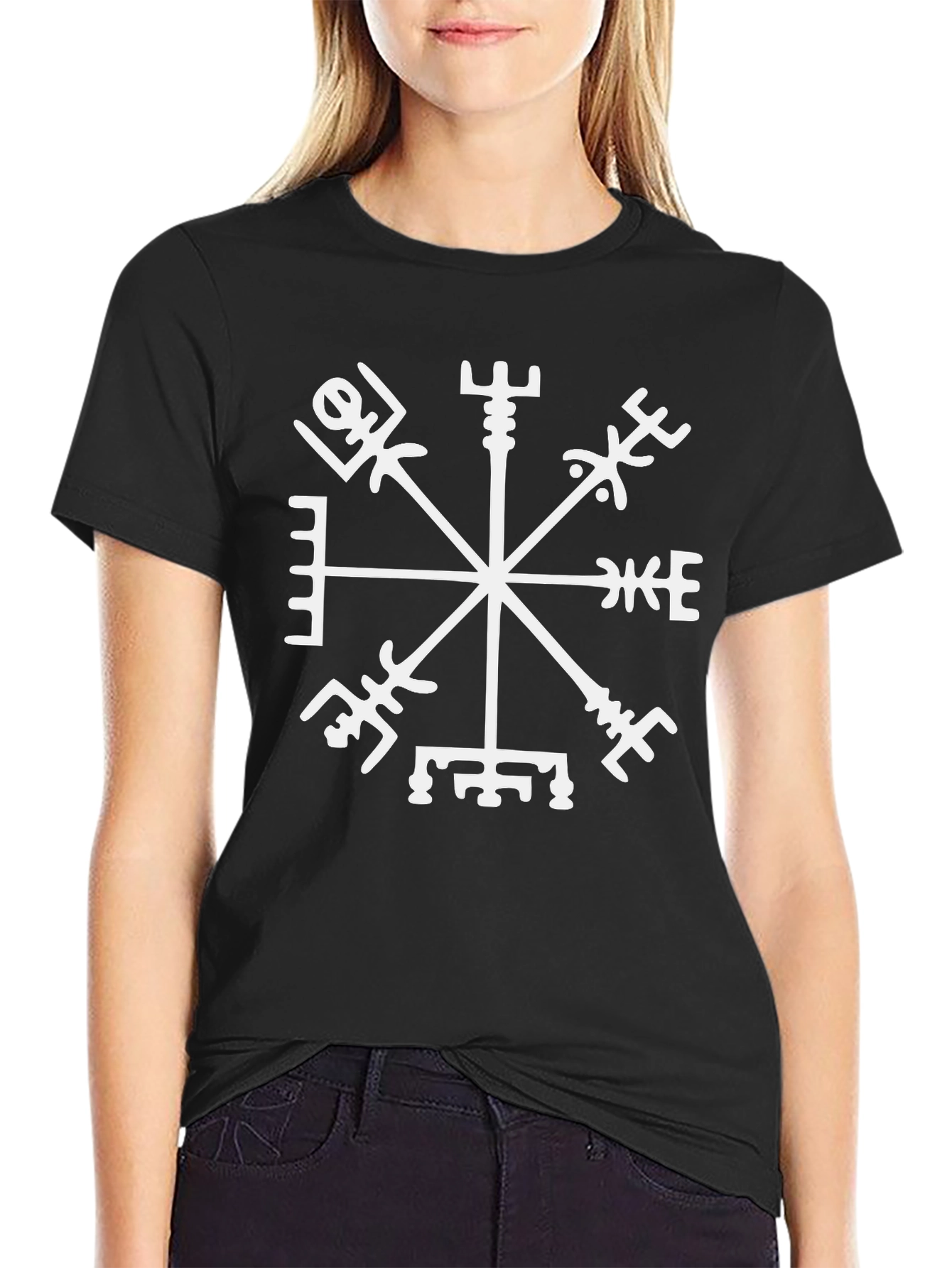 Vegvisir Compass Viking Black T-Shirt