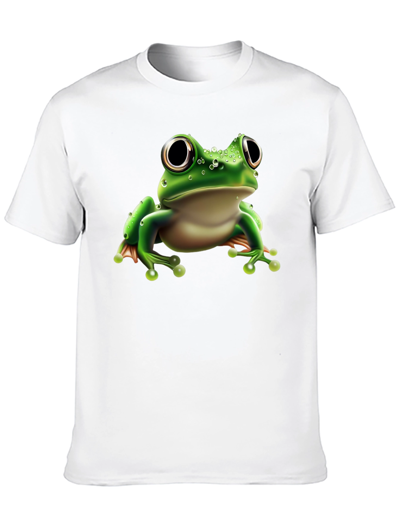 Frog Graphic Tee - Black Cotton Blend Shirt