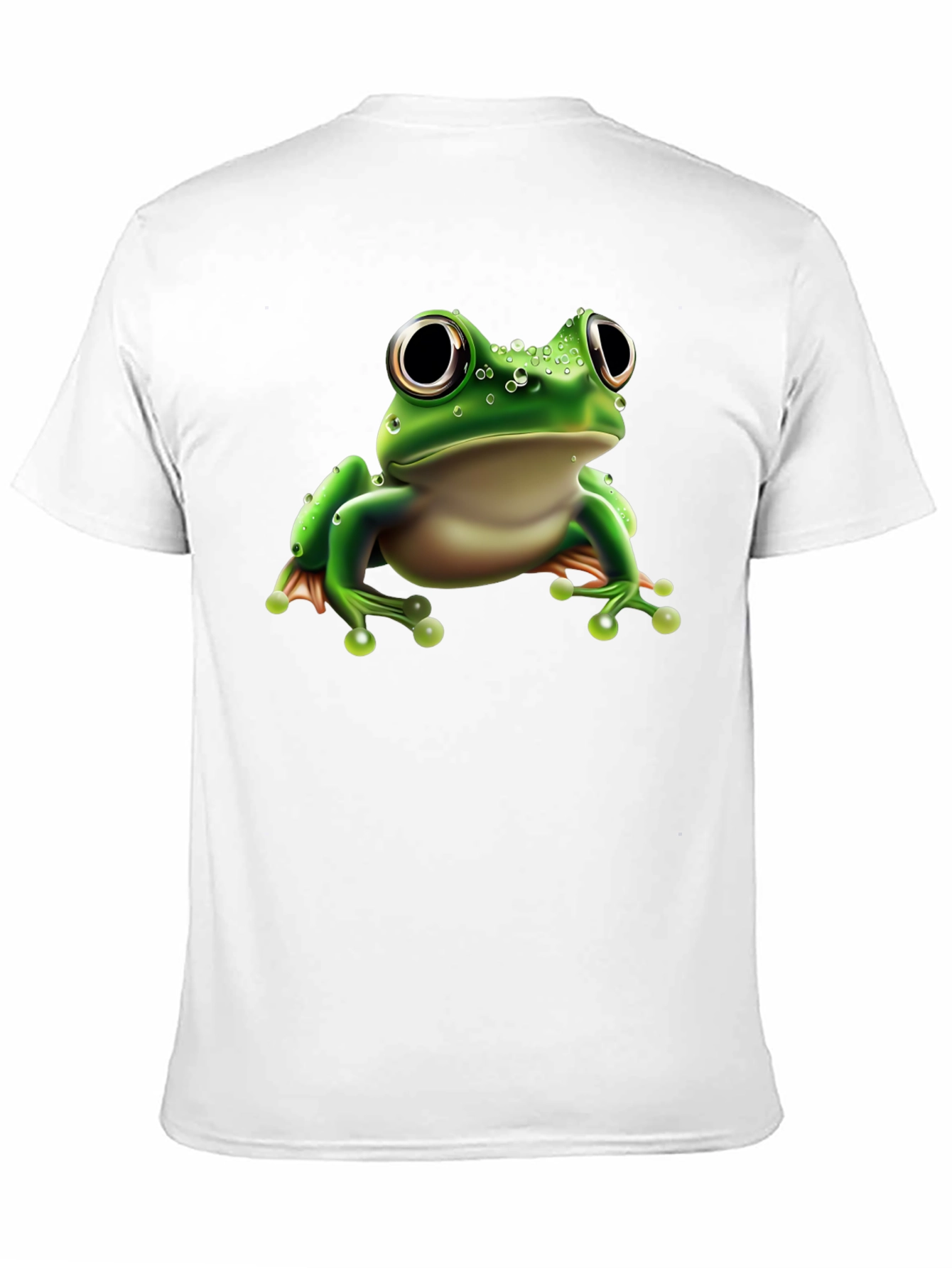 Frog Graphic Tee - Black Cotton Blend Shirt
