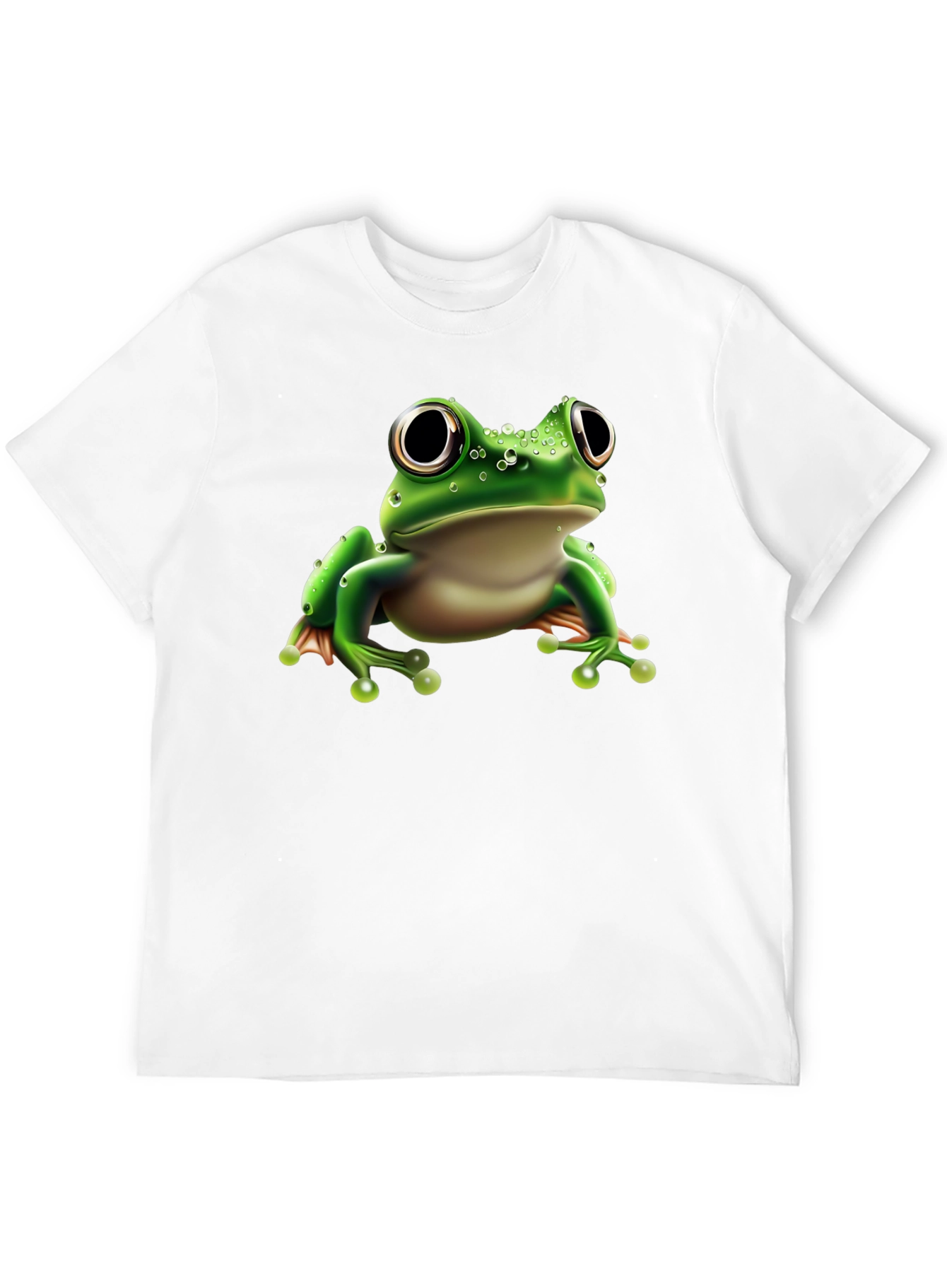 Frog Graphic Tee - Black Cotton Blend Shirt