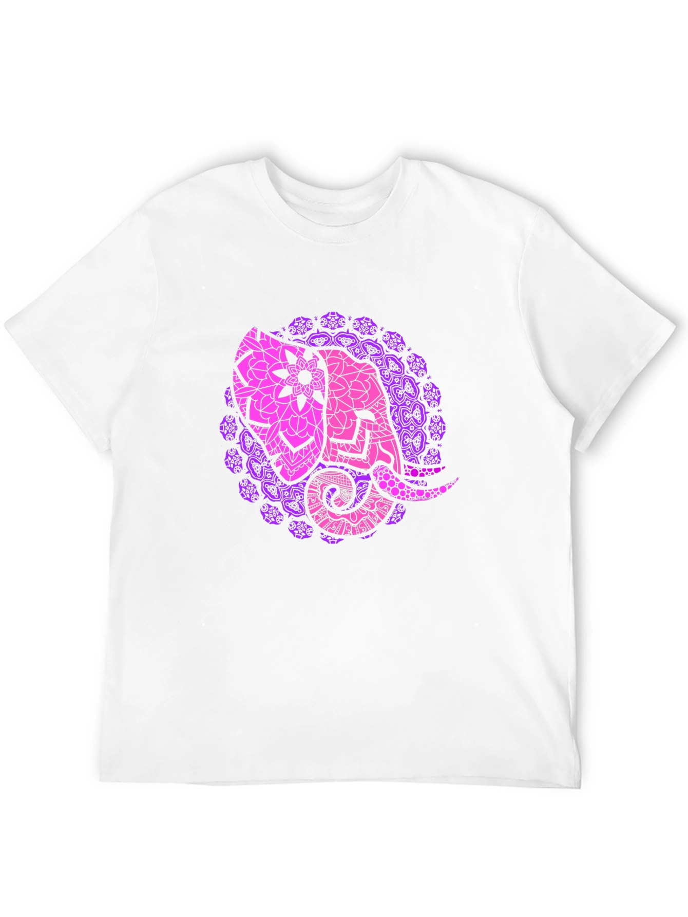 Elephant Mandala Black T-Shirt
