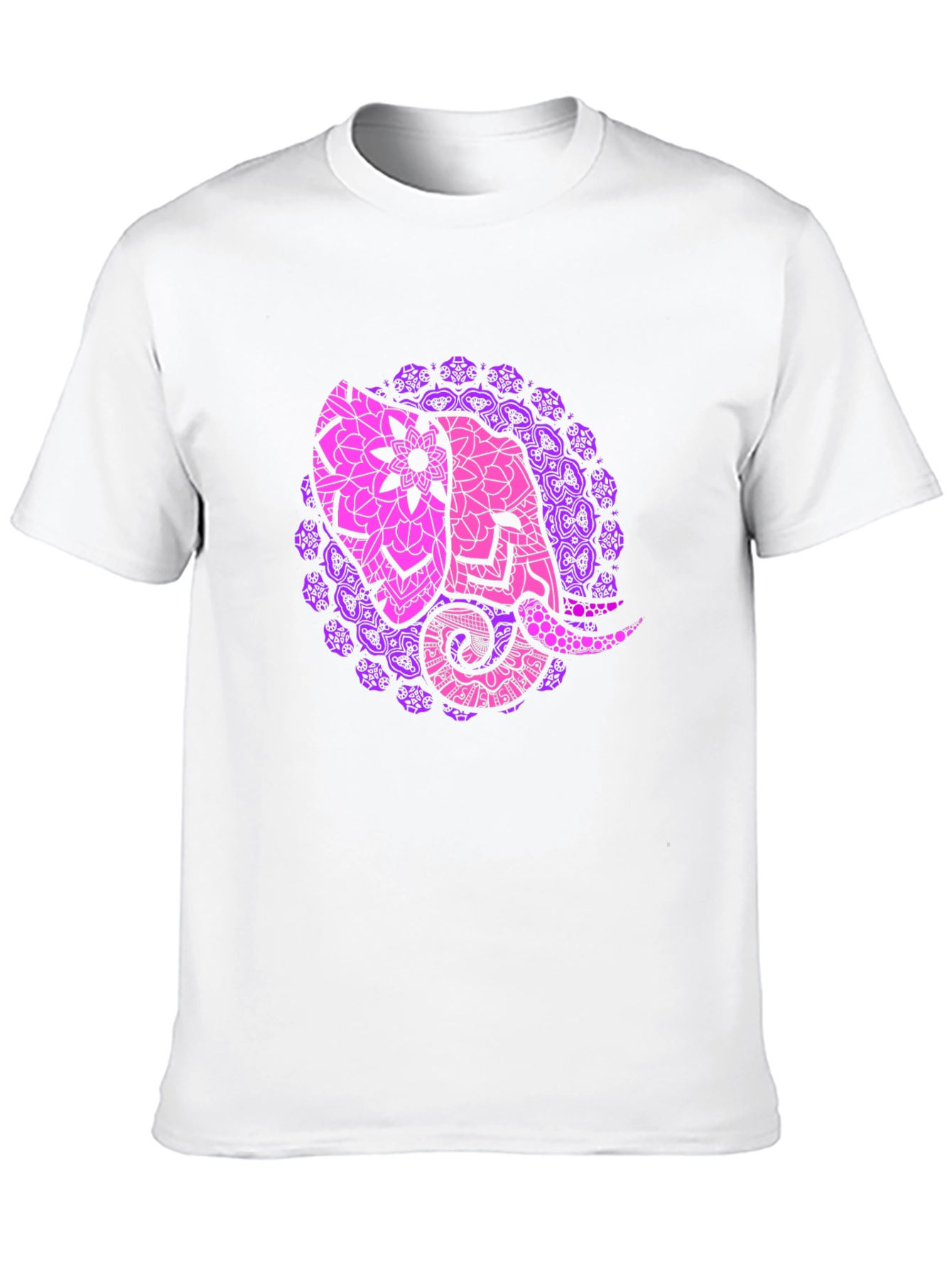 Elephant Mandala Black T-Shirt