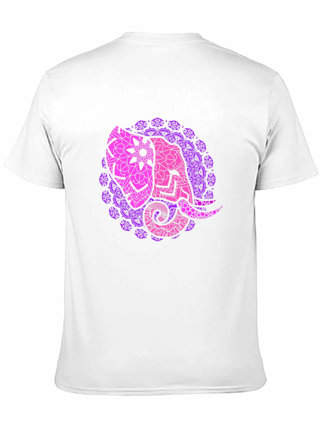Elephant Mandala Black T-Shirt