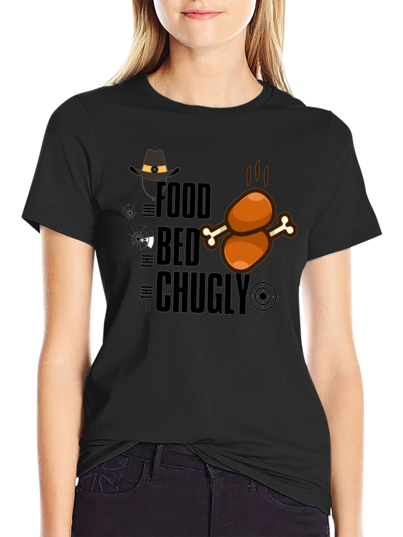Food Bed Chugly Thanksgiving Turkey Graphic T-Shirt