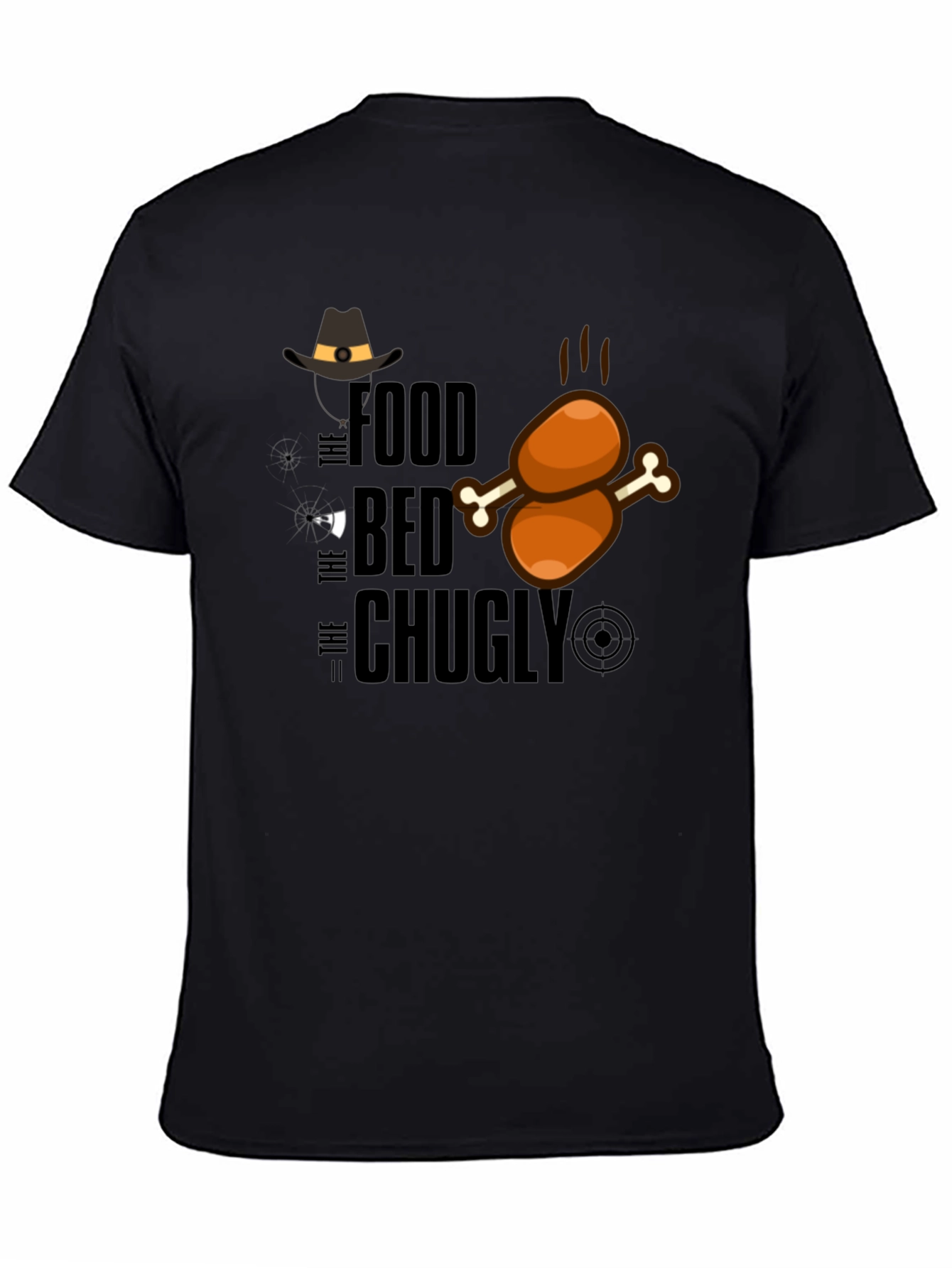 Food Bed Chugly Thanksgiving Turkey Graphic T-Shirt