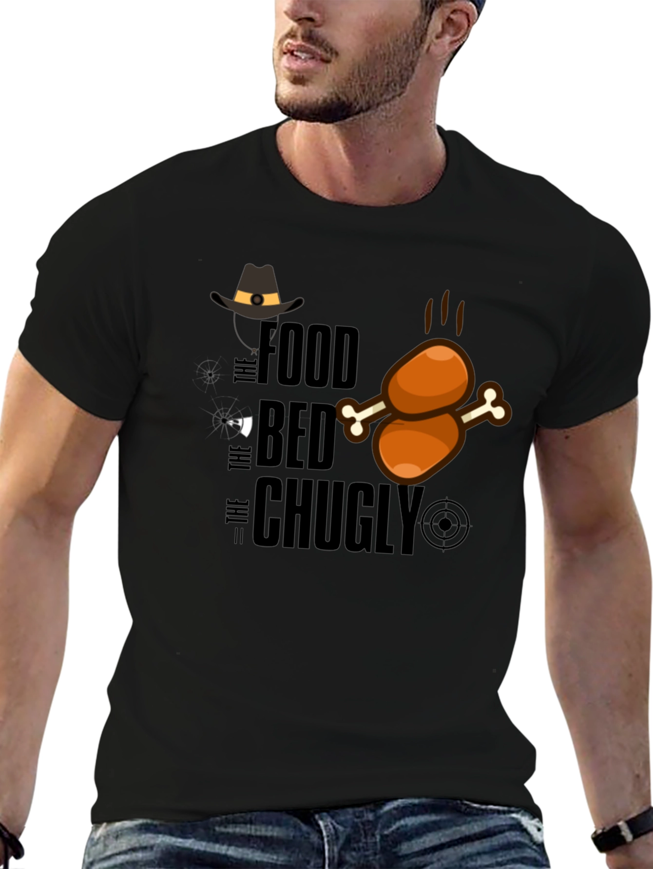 Food Bed Chugly Thanksgiving Turkey Graphic T-Shirt