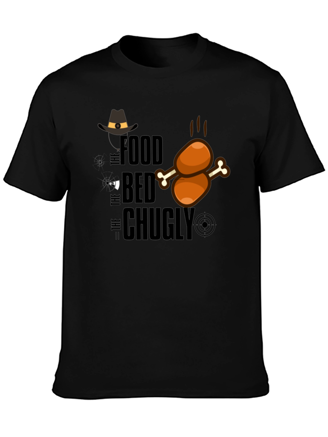Food Bed Chugly Thanksgiving Turkey Graphic T-Shirt