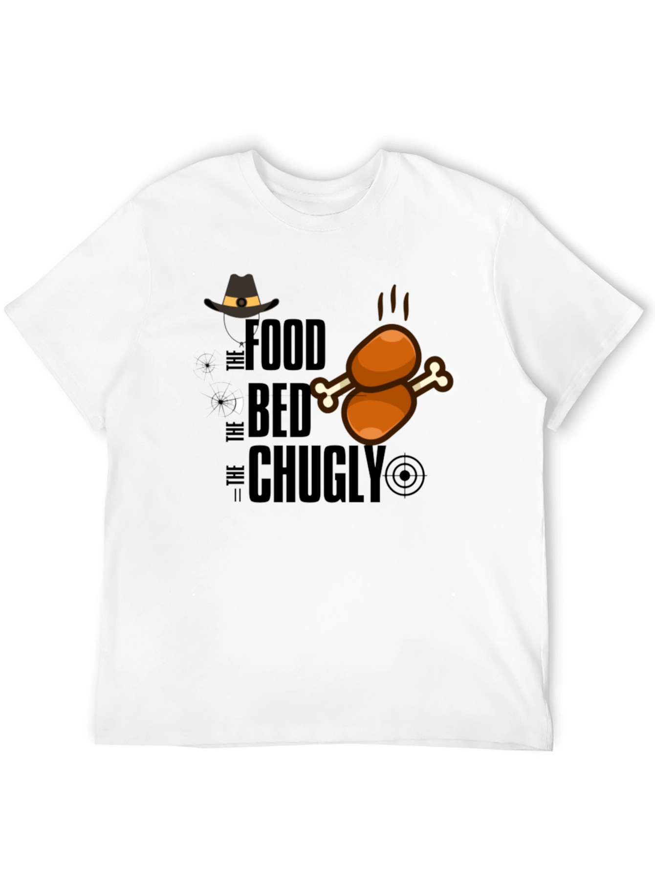 Food Bed Chugly Thanksgiving Turkey Graphic T-Shirt