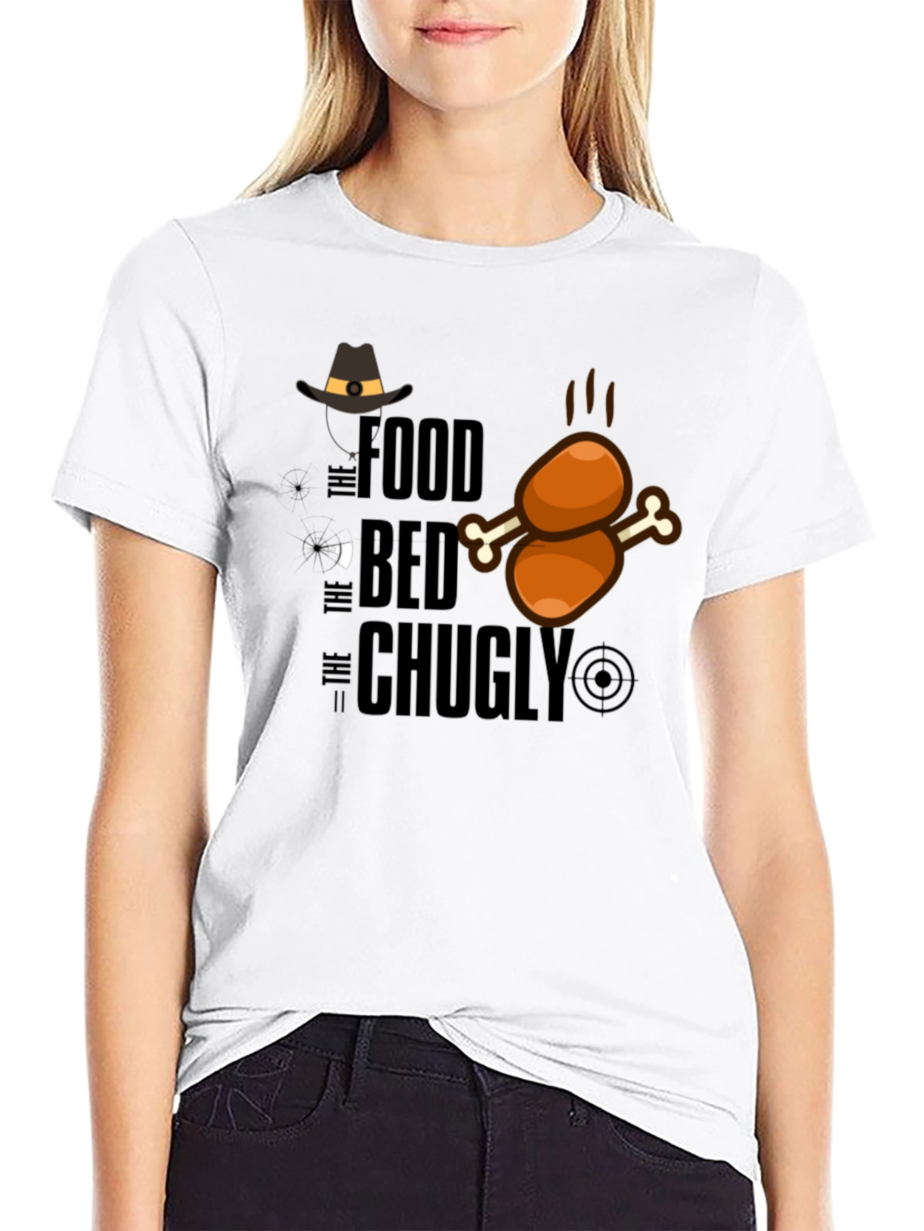 Food Bed Chugly Thanksgiving Turkey Graphic T-Shirt