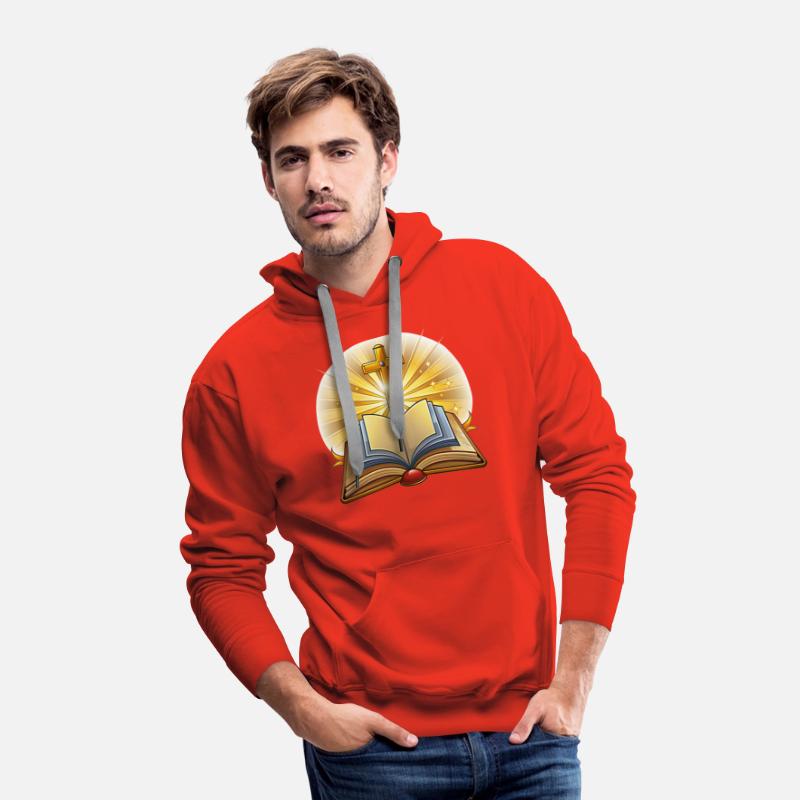 Open bible with cross