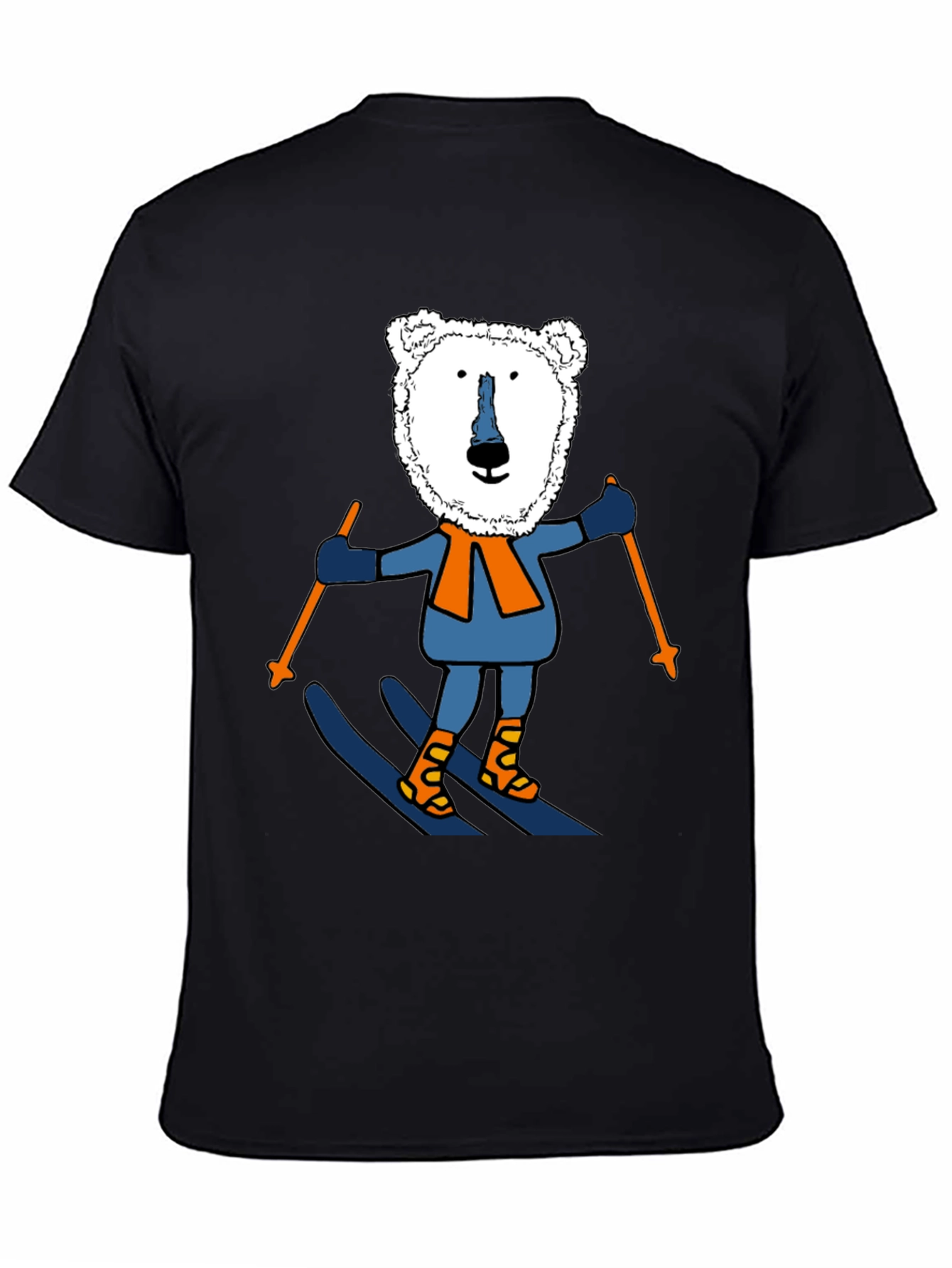 Skiing Polar Bear Graphic Tee