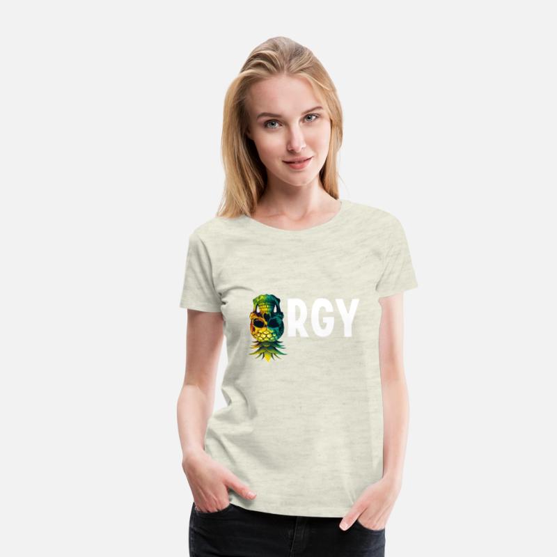 Orgy Upside Down Pineapple Skull Swinger Swinging