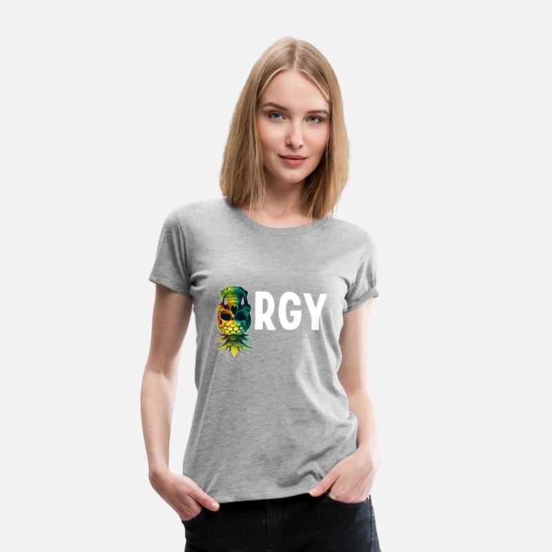 Orgy Upside Down Pineapple Skull Swinger Swinging