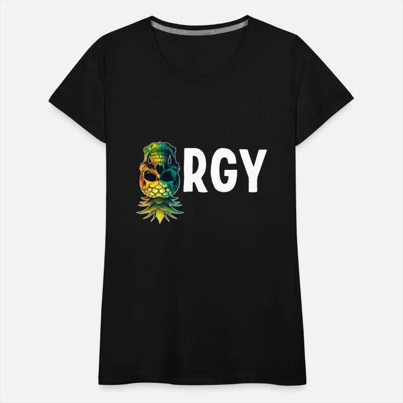 Orgy Upside Down Pineapple Skull Swinger Swinging