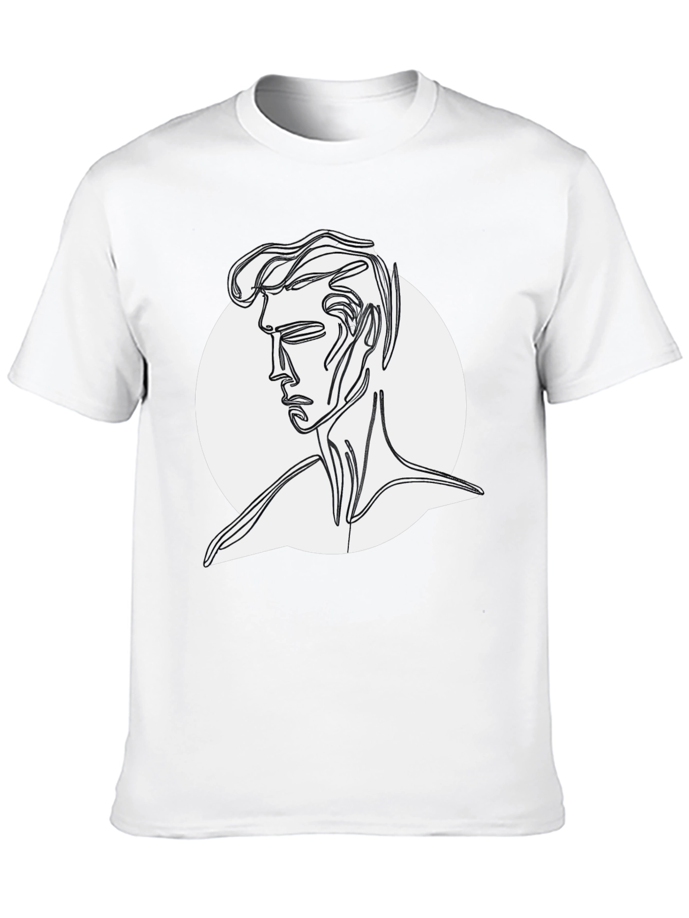 Abstract Line Art Man T-Shirt