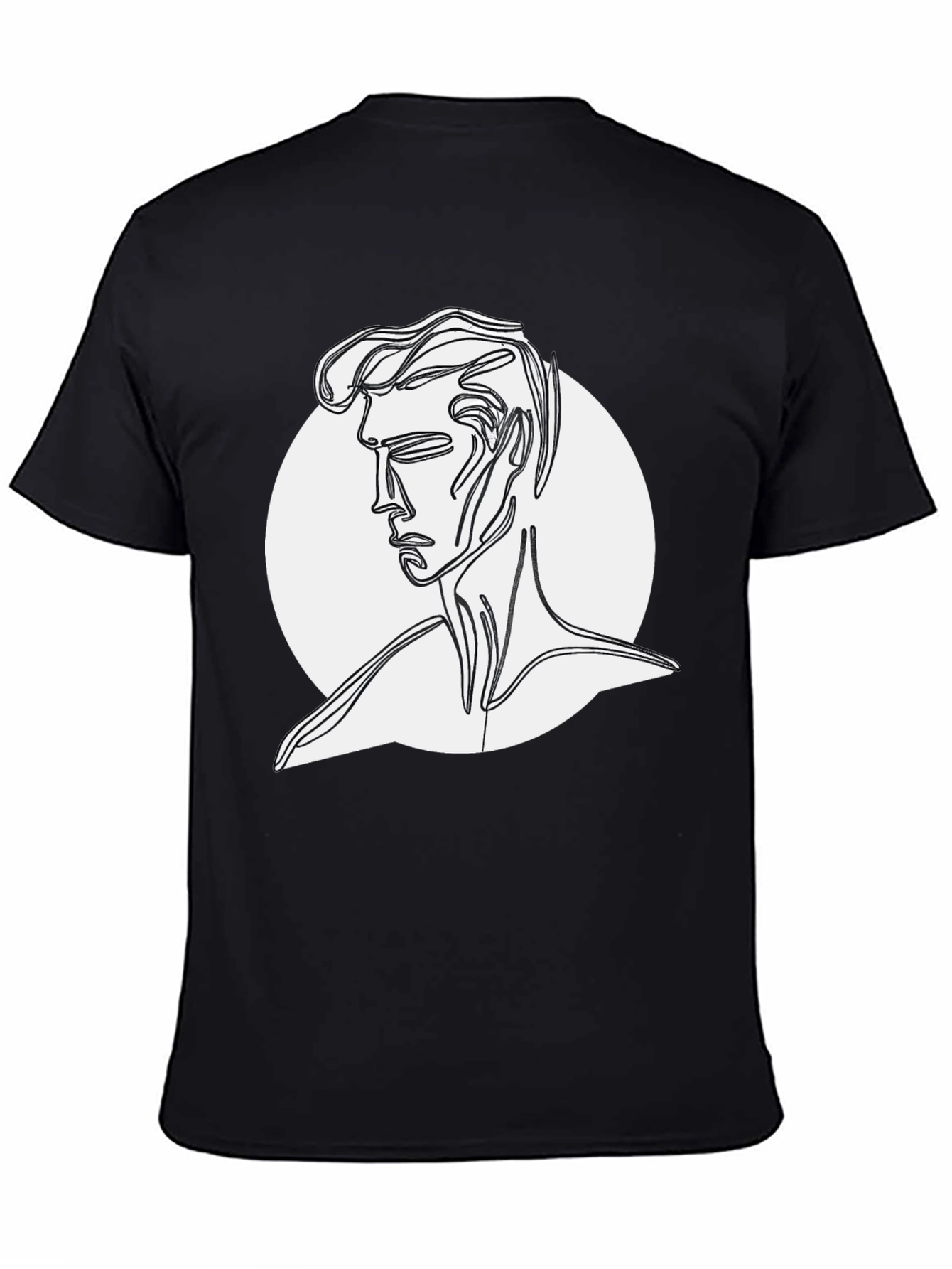 Abstract Line Art Man T-Shirt