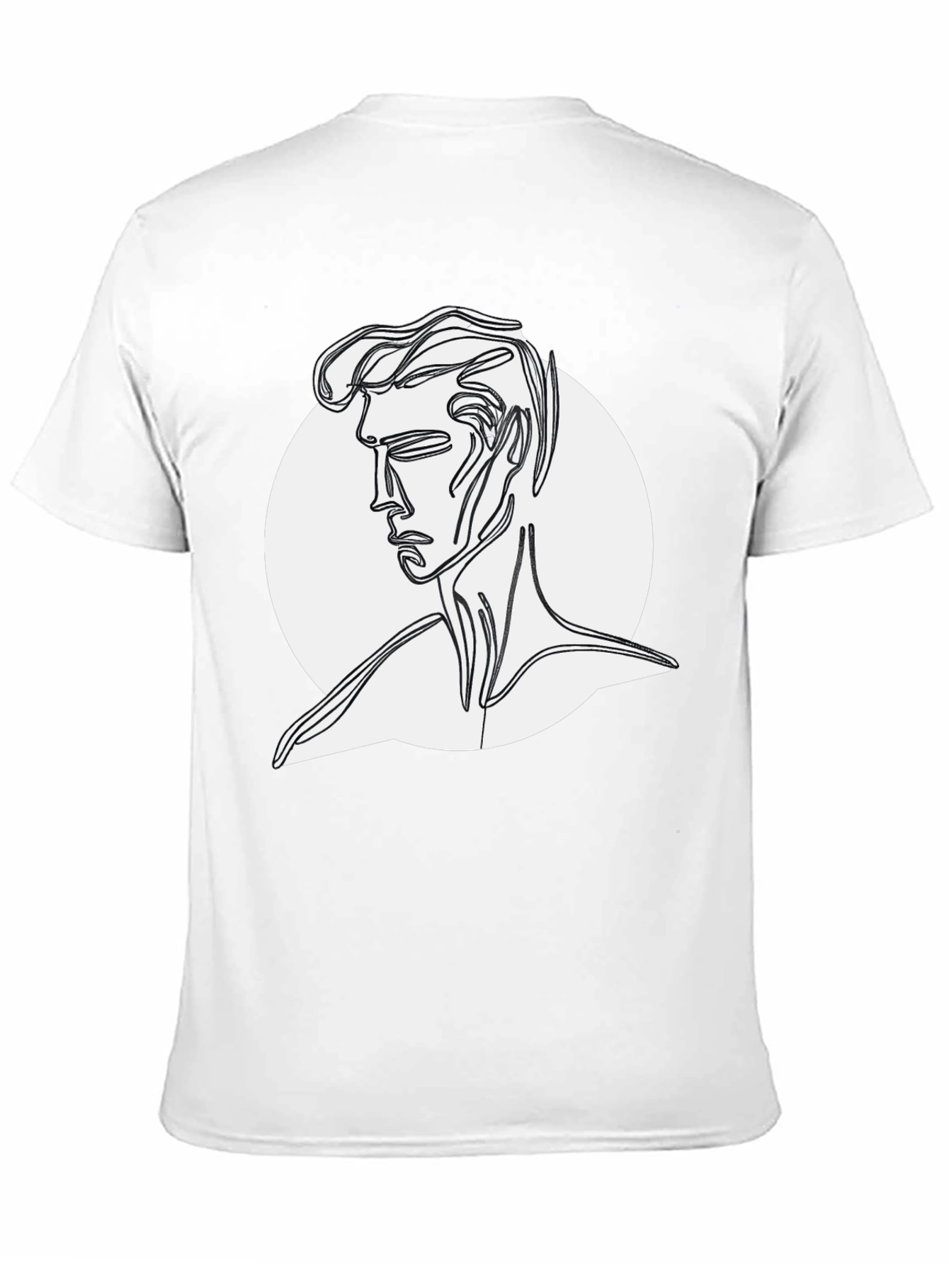 Abstract Line Art Man T-Shirt