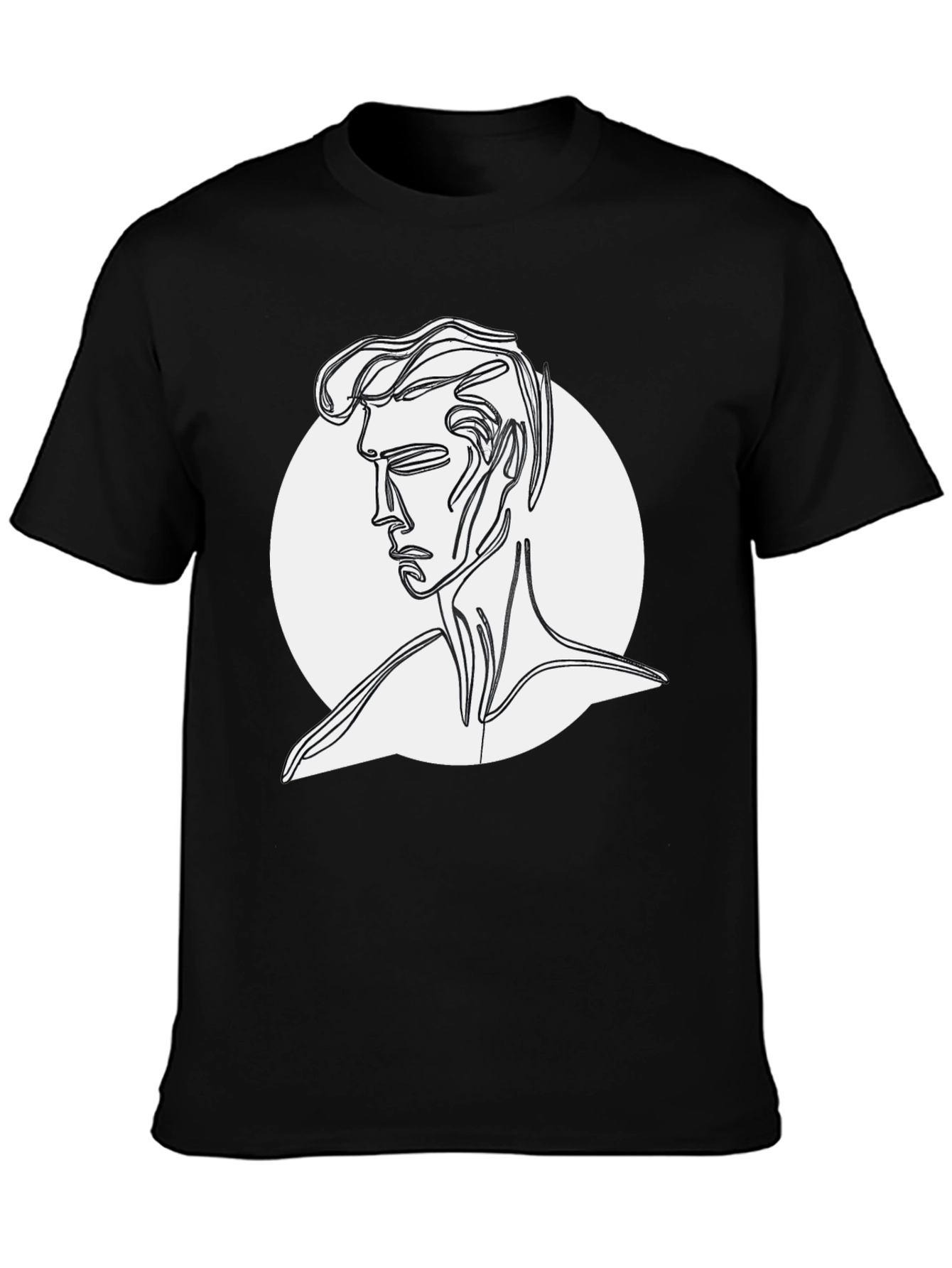 Abstract Line Art Man T-Shirt