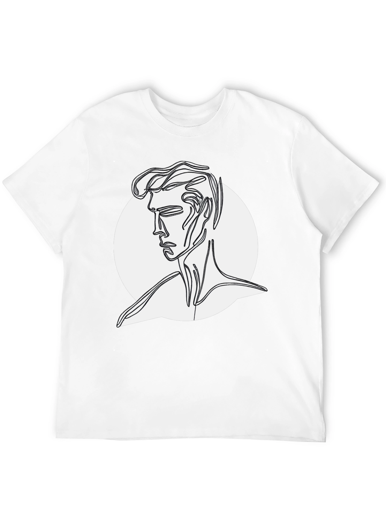Abstract Line Art Man T-Shirt