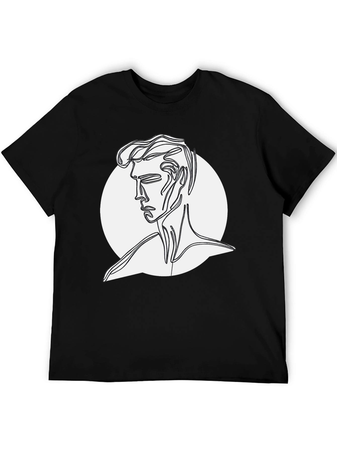 Abstract Line Art Man T-Shirt