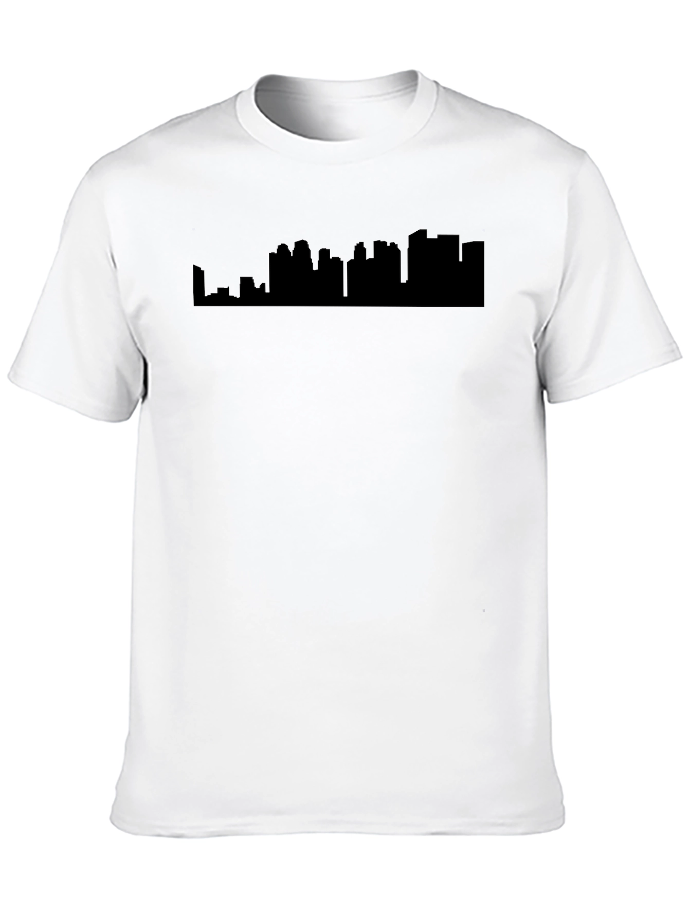 Urban Silhouette Tee - Modern Cityscape Graphic T-Shirt