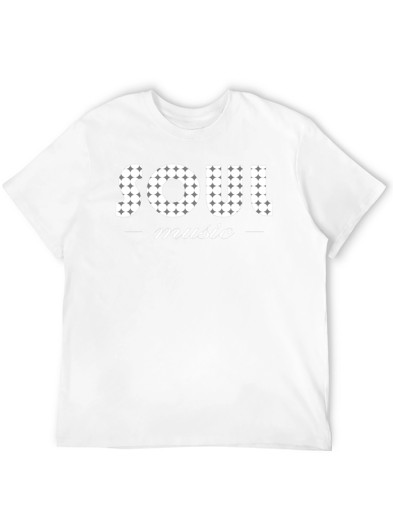 Soul Music Graphic Print Black T-Shirt