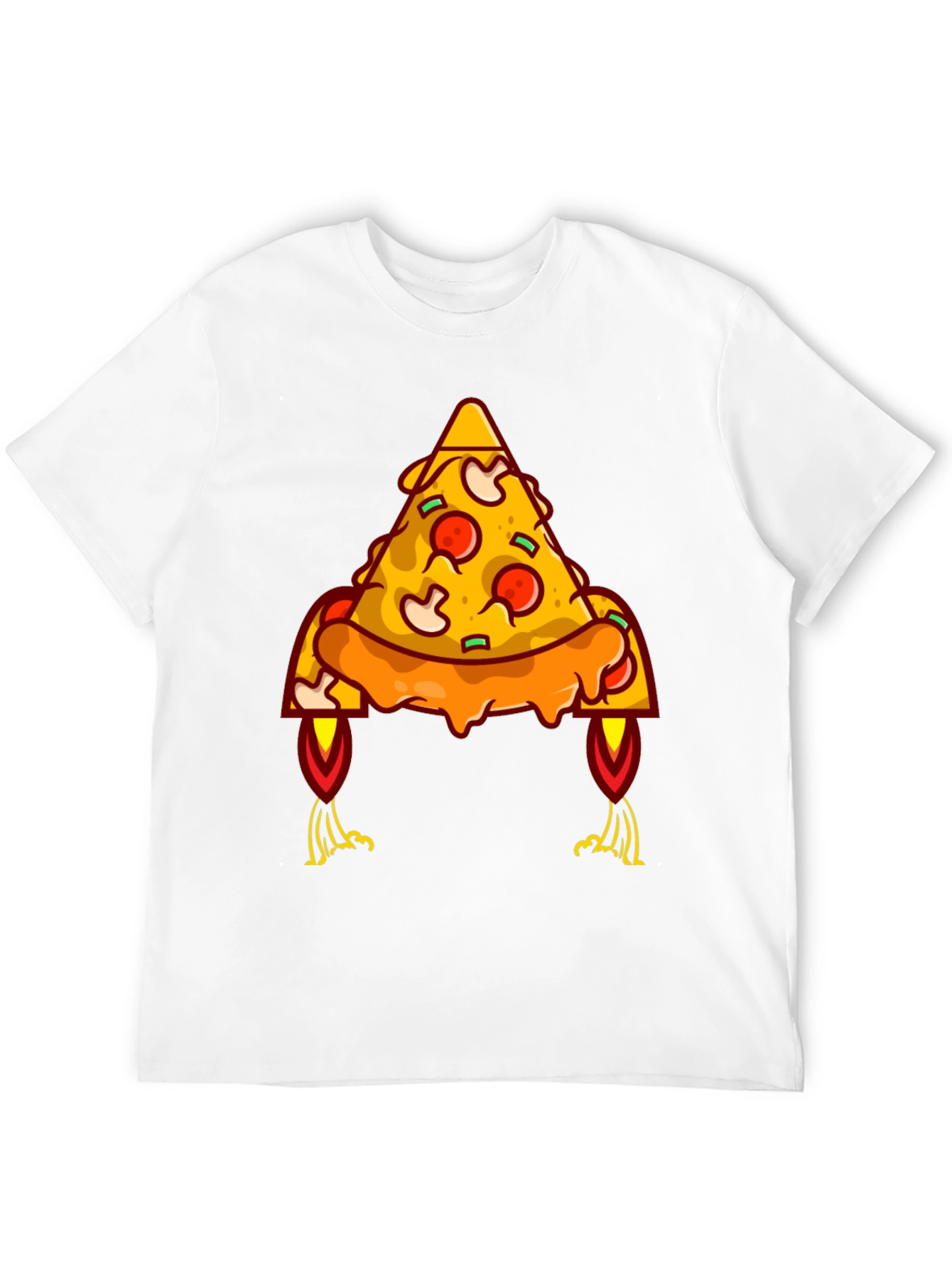Pizza Rocket Graphic Tee - Black