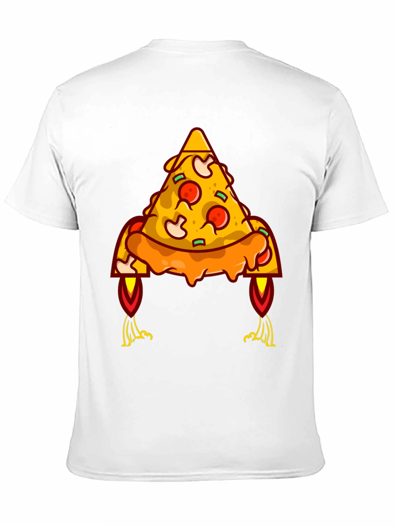Pizza Rocket Graphic Tee - Black
