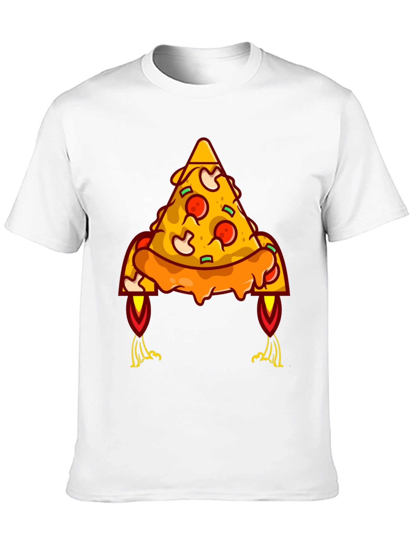 Pizza Rocket Graphic Tee - Black