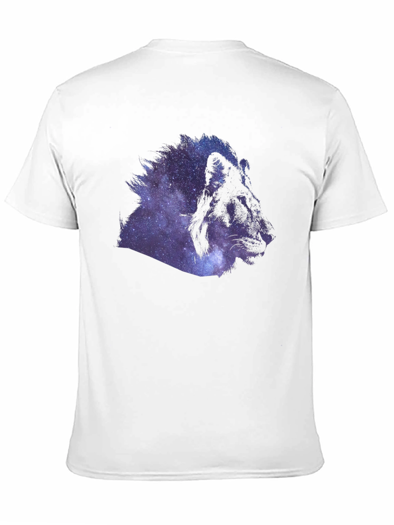 Galaxy Lion Graphic Black T-Shirt