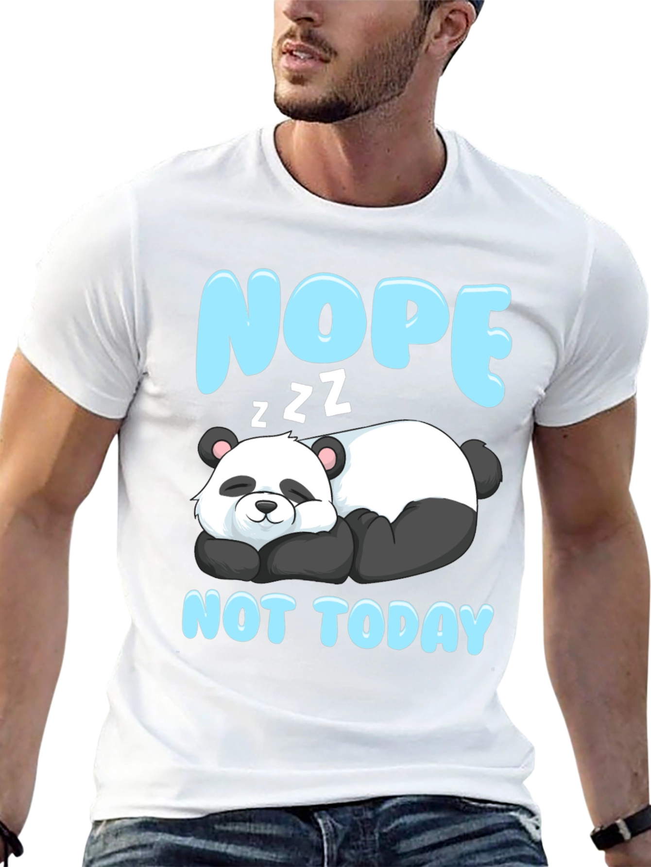 Nope Not Today Panda T-Shirt