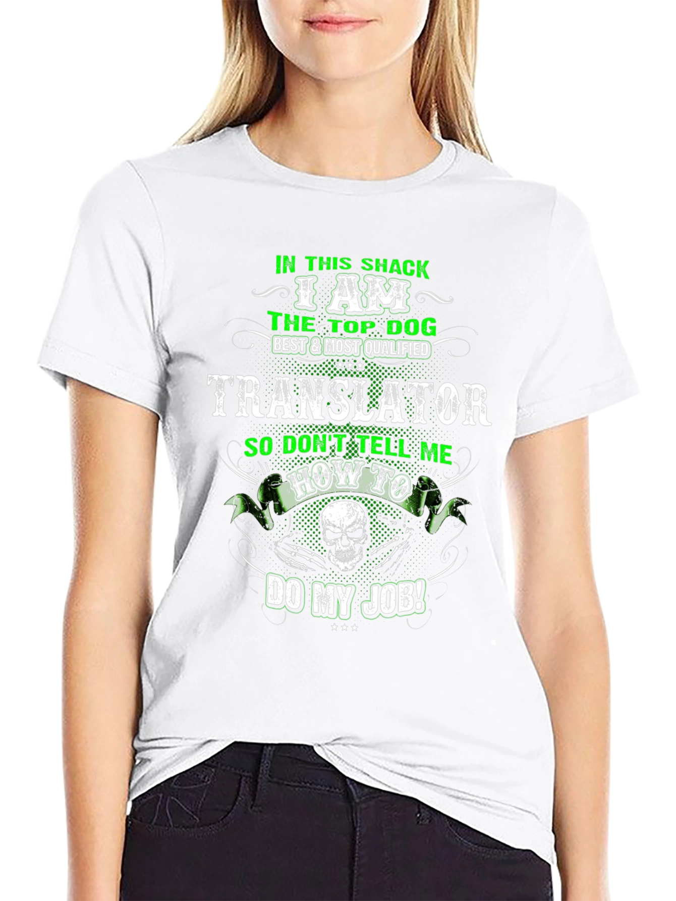 Translator Top Dog Graphic T-Shirt