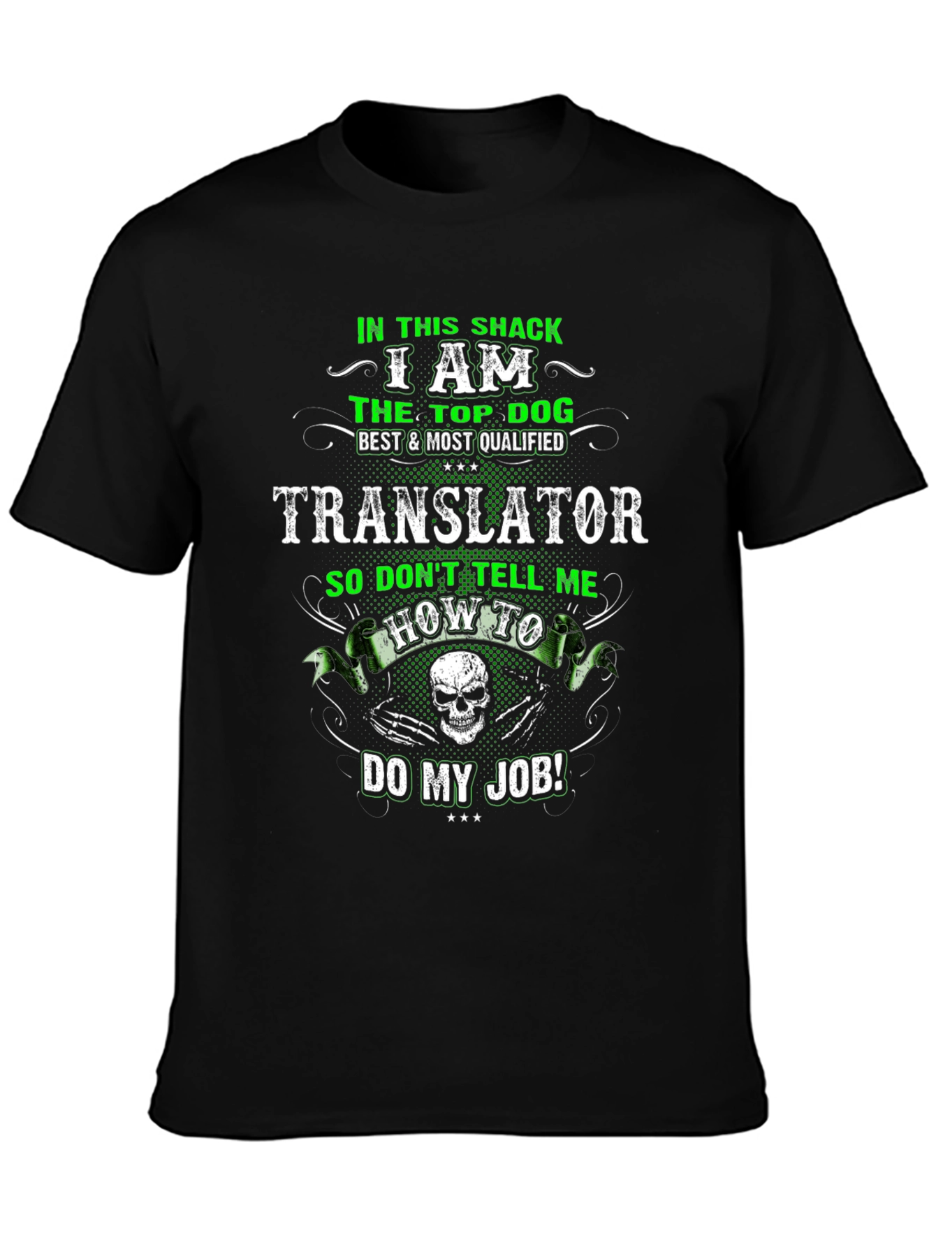 Translator Top Dog Graphic T-Shirt