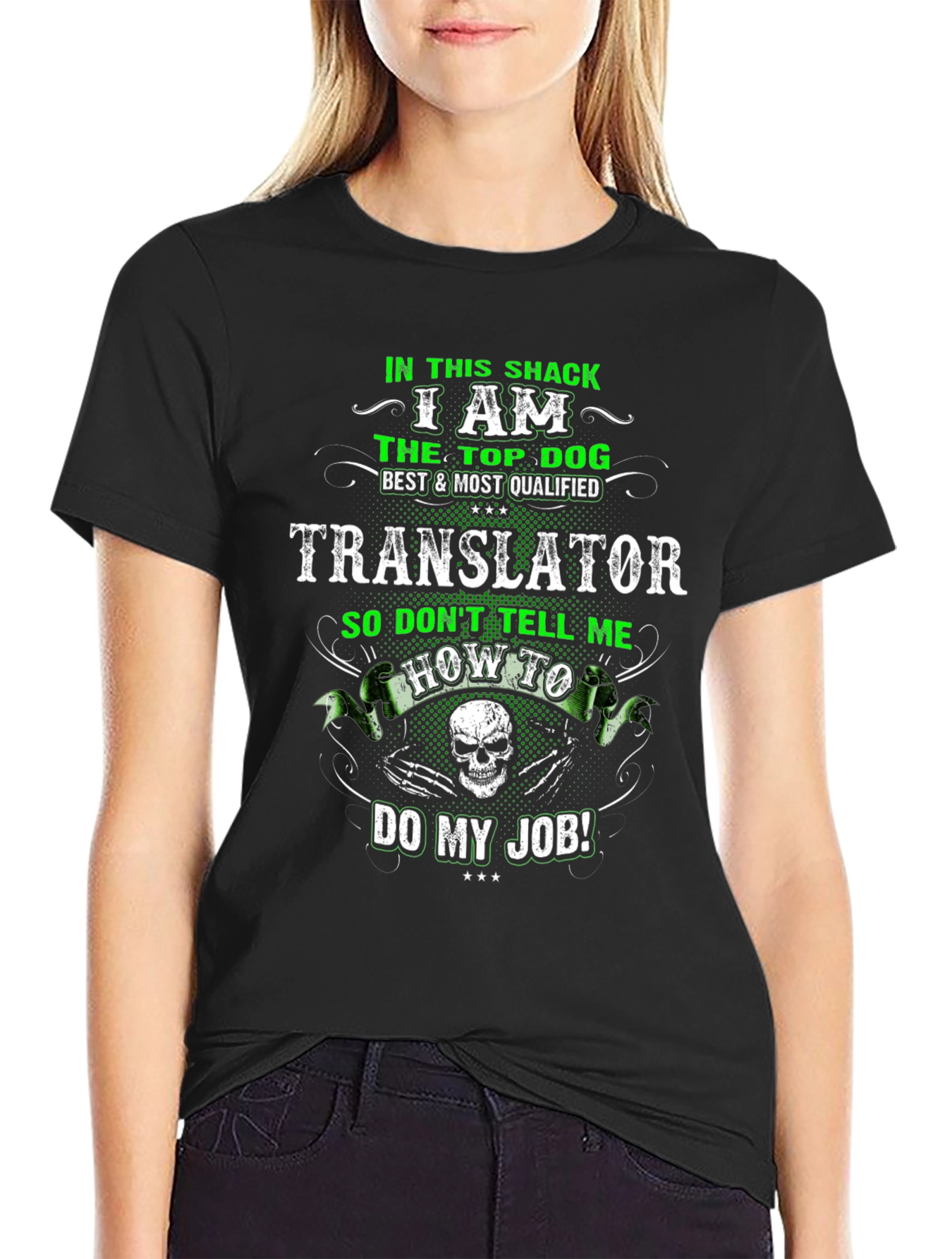 Translator Top Dog Graphic T-Shirt