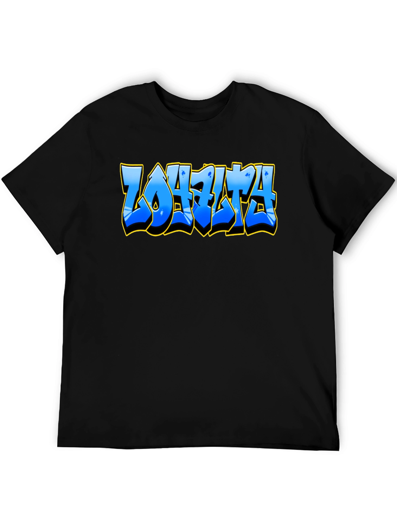 Graffiti Style Text Black T-Shirt