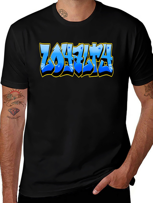 Graffiti Style Text Black T-Shirt