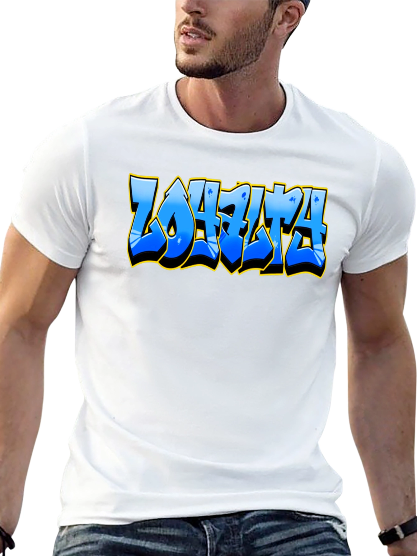 Graffiti Style Text Black T-Shirt