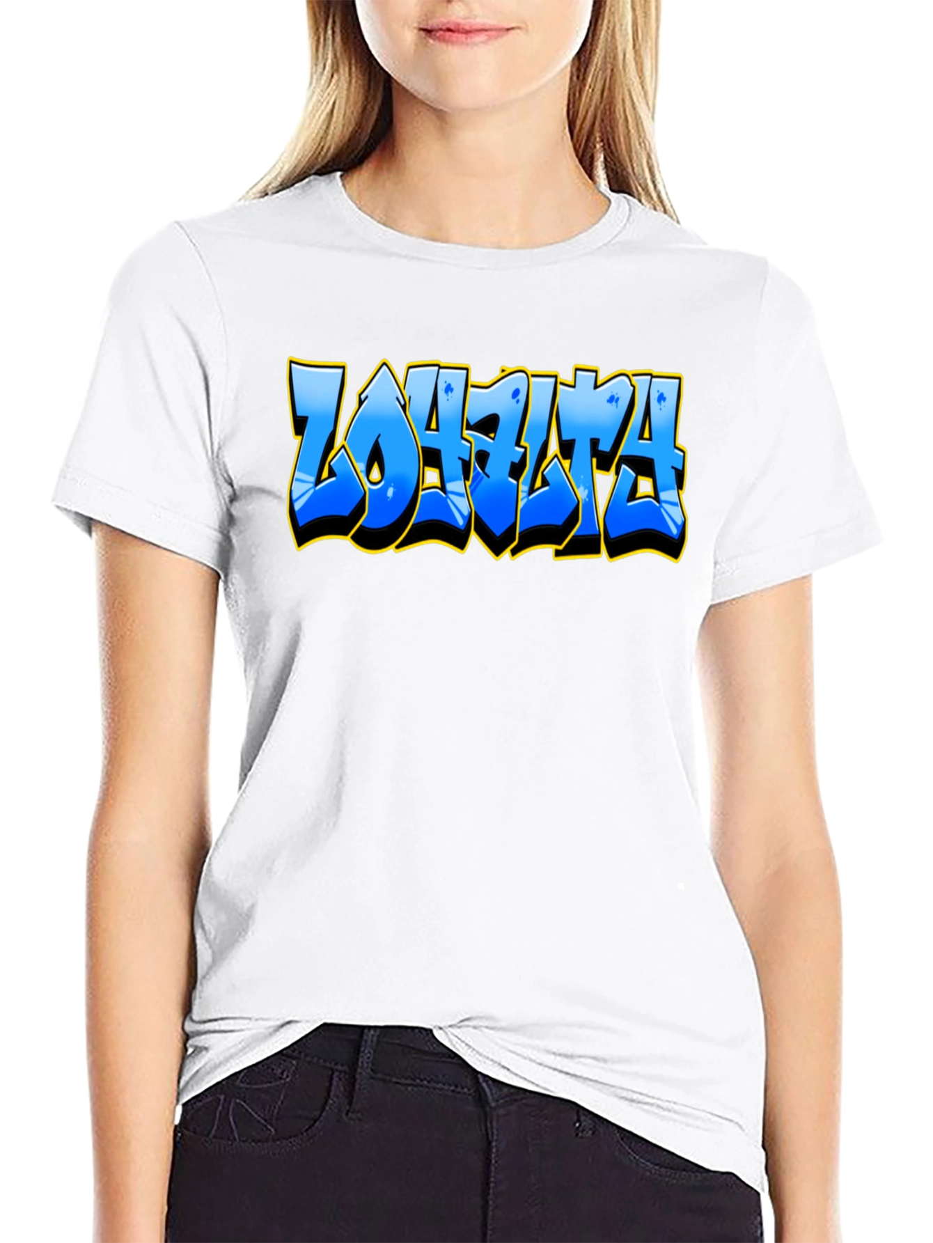 Graffiti Style Text Black T-Shirt